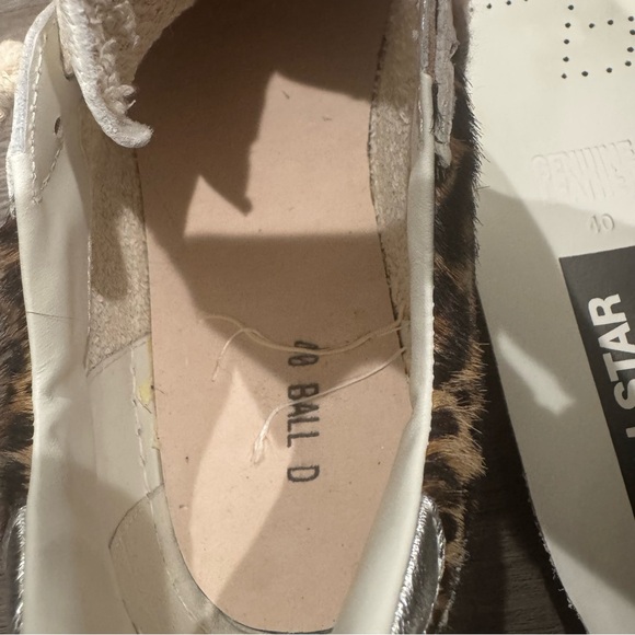 Golden Goose Ballstar Leo Horsy Leather Upper Leopard Print Sneakers - Picture 9 of 16